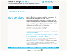 Tablet Screenshot of madeindesignpro.com